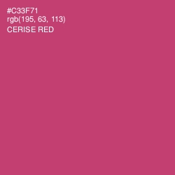 #C33F71 - Cerise Red Color Image